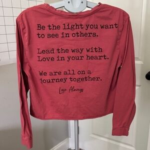 Love Always Women's Long Sleeve Tee - Pink